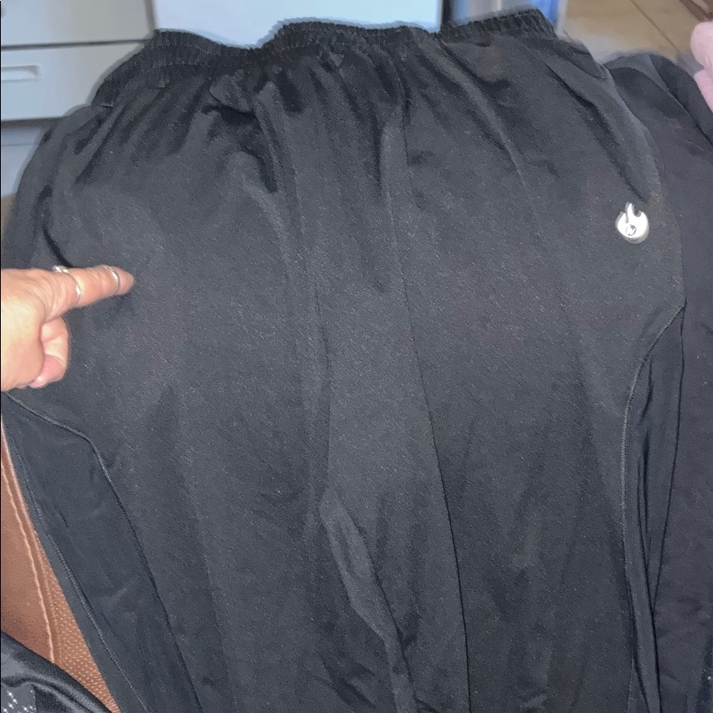 Black Athletic Pants with Logo